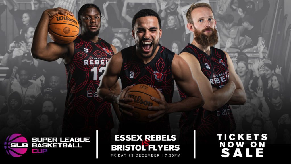 rebels vs bristol flyers promotional graphic