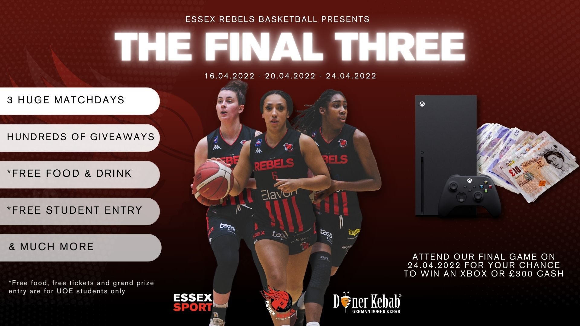 The Final Three - Essex Rebels